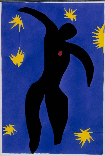 La caduta di Icaro. Da "Jazz". Tavola VIII. P. 55 da Henri Matisse