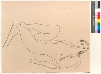 Donna nuda sdraiata, con le gambe piegate da Henri Matisse