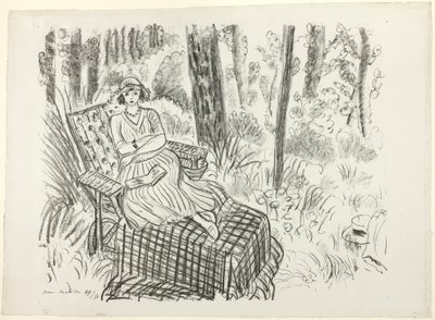 Ragazza sulla sedia a sdraio da Henri Matisse