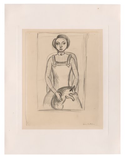 Ragazza con gatto da Henri Matisse