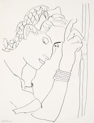 Testa di donna di profilo da Henri Matisse