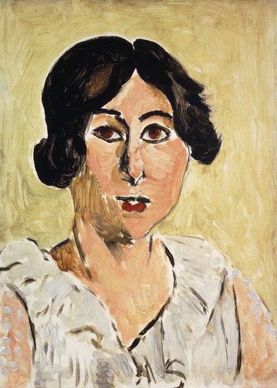 Testa con occhi anneriti (Lorette, 1917 circa) (olio su tavola) da Henri Matisse