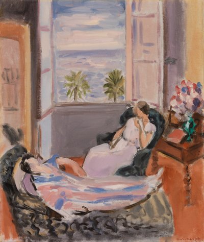 Interno con due figure, finestra aperta da Henri Matisse