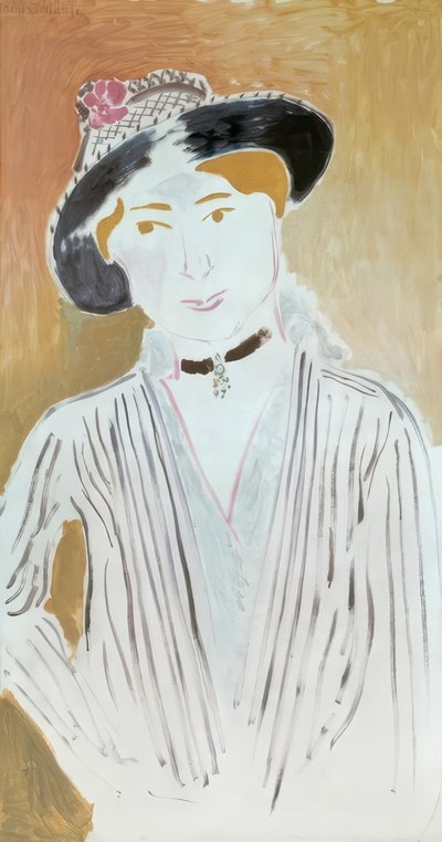 La jaquette rayée, ovvero La ragazza con il cappello a cesto da Henri Matisse