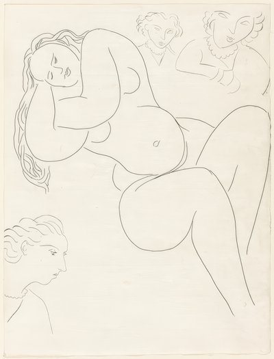 Le Sonneur, ottavo piatto da Poesie di Mallarmé da Henri Matisse