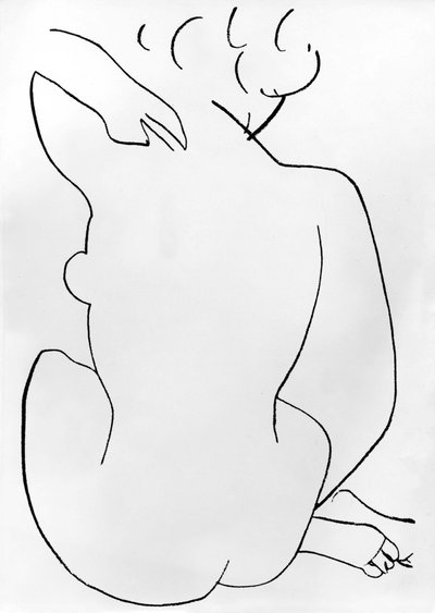 Donna nuda accovacciata da Henri Matisse