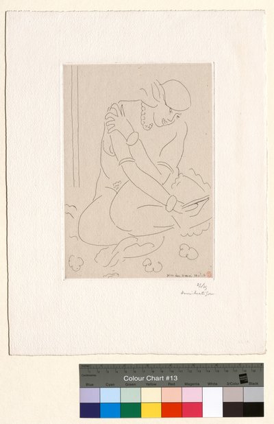 Nudo accovacciato, mano sulla spalla da Henri Matisse
