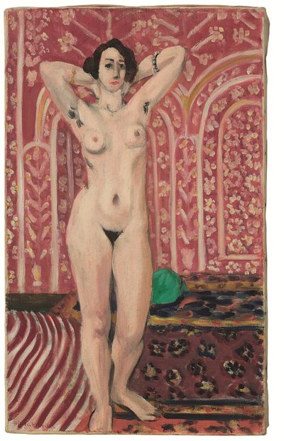 Nudo su sfondo rosso da Henri Matisse