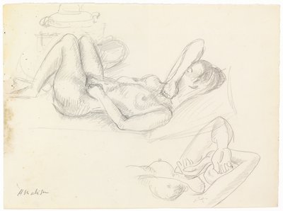 Studio di nudo, volto coperto da Henri Matisse