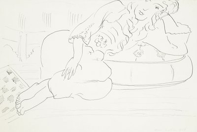 Odalisca a scacchiera, cuscino da Henri Matisse