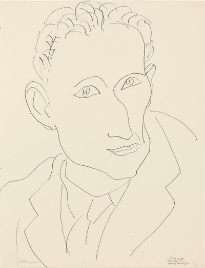 Ritratto di Louis Aragon da Henri Matisse