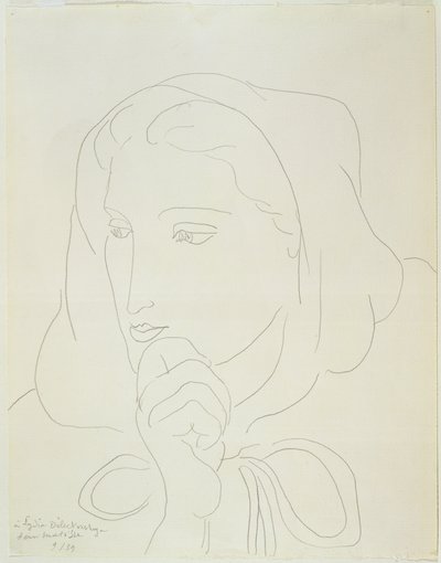 Ritratto di donna con cappuccio da Henri Matisse
