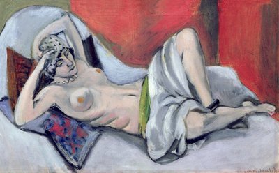 Nudo sdraiato con panneggio, 1923-24 circa (olio su tela) da Henri Matisse