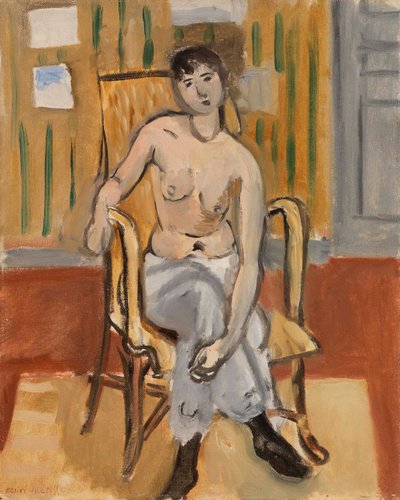 Nudo seduto in una stanza abbronzata da Henri Matisse