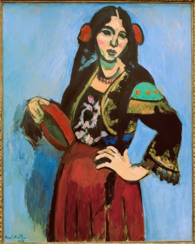 Donna spagnola con tamburello da Henri Matisse