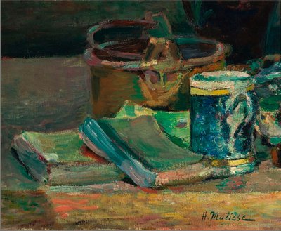 Natura morta con libri, 1895 circa (olio su tela) da Henri Matisse