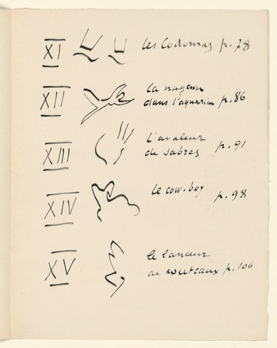 Tavola delle immagini 3. Da «Jazz». P. 151 da Henri Matisse