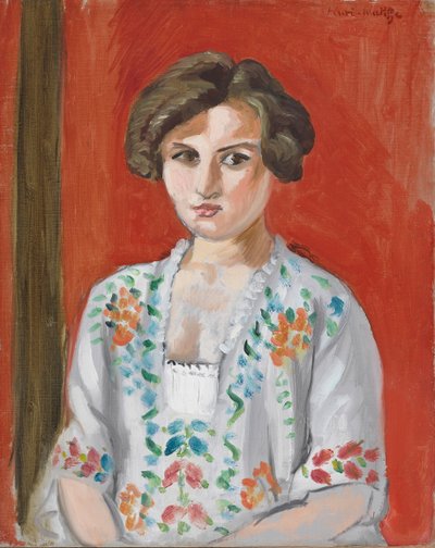 La camicetta bulgara, 1920 circa (olio su tela) da Henri Matisse
