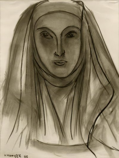 La monaca (Studio per le lettere portoghesi) da Henri Matisse