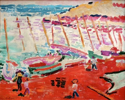 La spiaggia rossa, Collioure, estate 1905 (olio su tela) da Henri Matisse