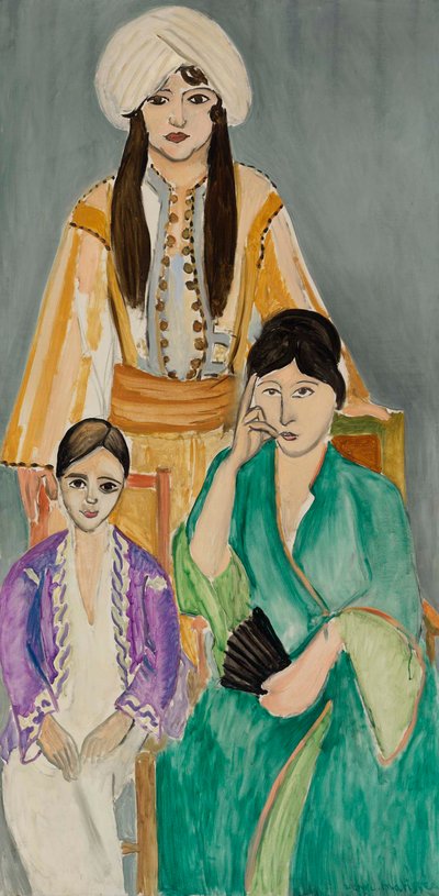 Tre sorelle con sfondo grigio (Les Trois soeurs sur fond gris) da Henri Matisse