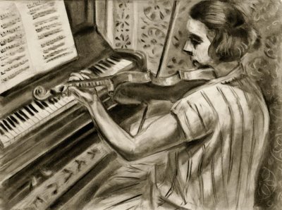 Un giovane violinista davanti a un pianoforte da Henri Matisse