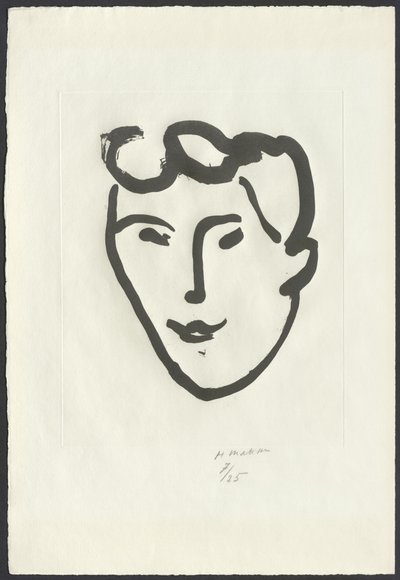 Volto di donna [Maschera con rotoli] da Henri Matisse