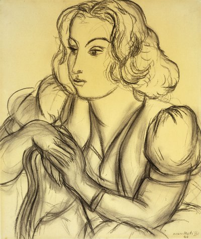 Donna appoggiata; Femme Accoudee da Henri Matisse