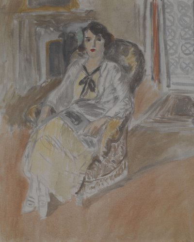 Donna seduta in poltrona, 1922 circa (olio su tela) da Henri Matisse