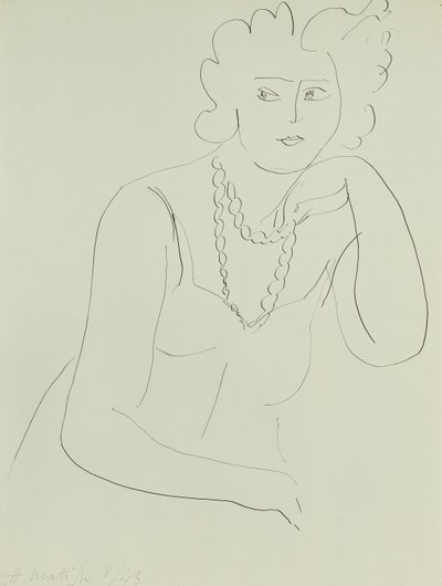 Donna con collana da Henri Matisse