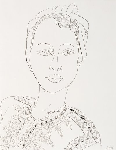 Donna con turbante da Henri Matisse