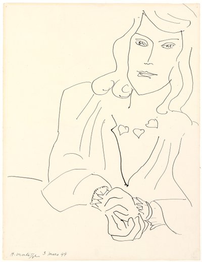 Testa di donna con collana da Henri Matisse