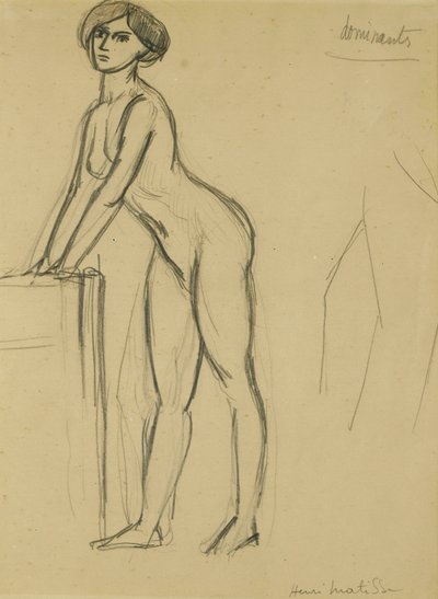 Ragazza in piedi, 1908-10 circa (matita su carta) da Henri Matisse