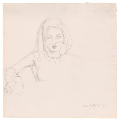Giovane donna con il velo da Henri Matisse