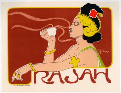 Poster del caffè Rajah, 1897 da Henri Meunier