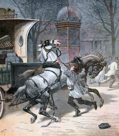 Un giovane coraggioso, Parigi, 1892 da Henri Meyer