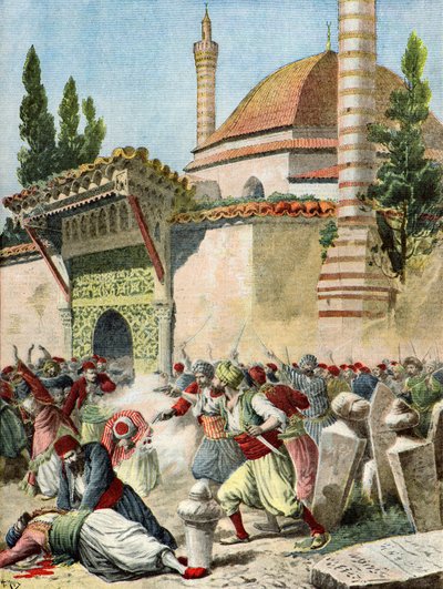 Attacco armeno a una moschea da Henri Meyer