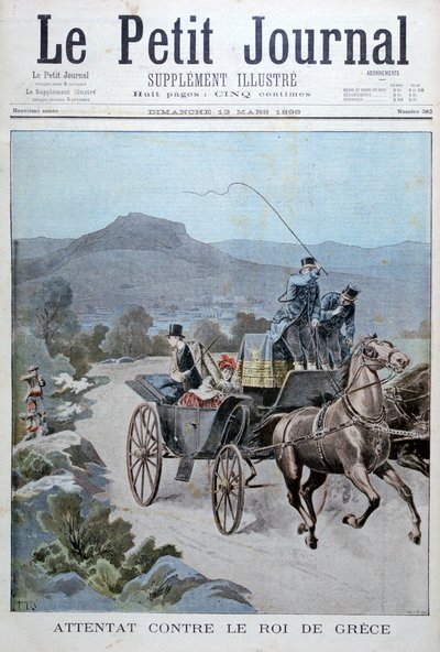 Tentato attacco al re di Grecia, 1898 da Henri Meyer