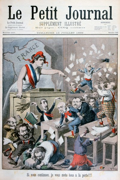 Caricatura della Camera dei Deputati, Parigi, 1898 da Henri Meyer