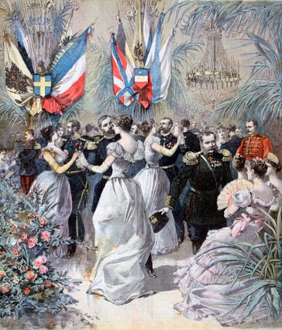 Celebrazioni in onore della visita della flotta russa a Tolone, 1893 da Henri Meyer