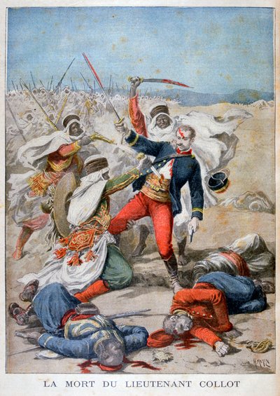Morte del tenente Collet, Algeria, 1896 da Henri Meyer