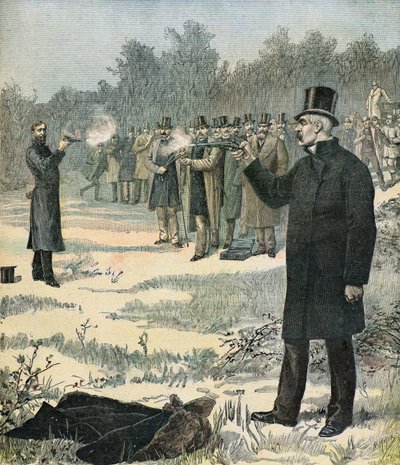 Duello tra Georges Clemenceau e Paul Deroulede da Henri Meyer