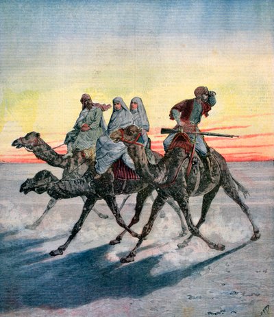 Fuga dei prigionieri del Mahdi, Khartoum, Sudan da Henri Meyer