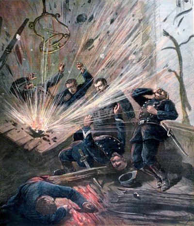 Esplosione alla stazione di polizia in Rue des Bons-Enfants, Parigi, 1892 da Henri Meyer