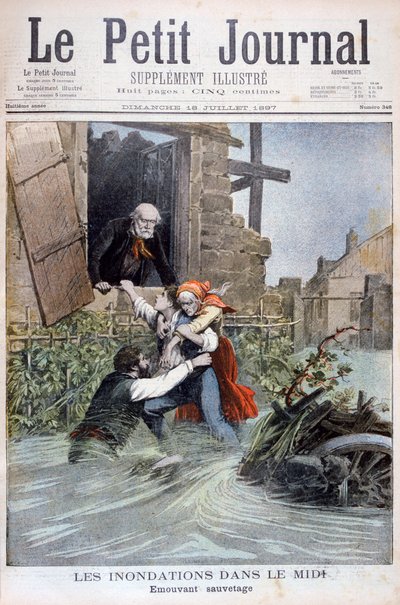Inondazioni nel Midi, sud della Francia, 1897 da Henri Meyer