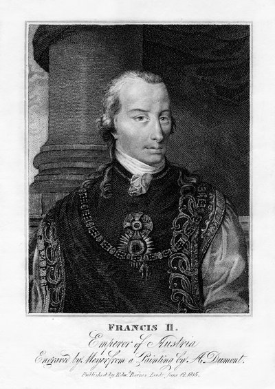 Francesco II, Sacro Romano Imperatore, 1815 da Henri Meyer
