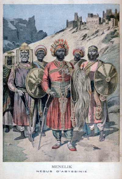 Menelik II di Abissinia, 1895 da Henri Meyer