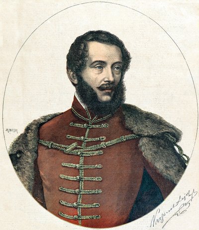 Ritratto di Lajos Kossuth da Henri Meyer