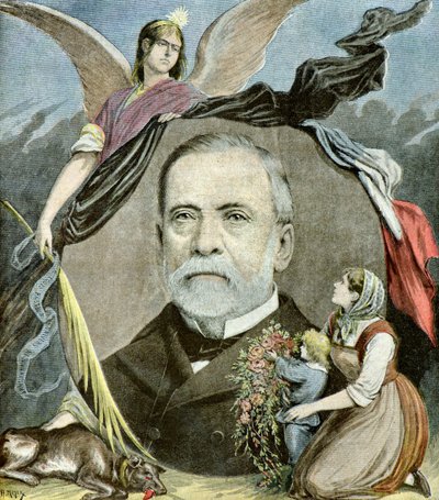 Ritratto di Louis Pasteur, 1895 (Illustrazione) da Henri Meyer