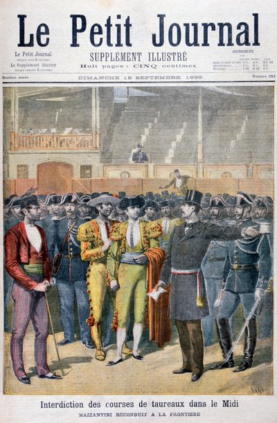 Proibizione della corrida nel sud della Francia, 1895 da Henri Meyer